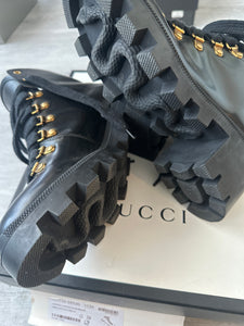 Gucci Sylvie Web Boots 8