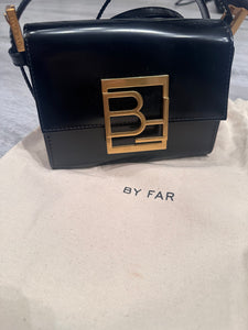 By Far Fran Semi Patent Leather Handbag