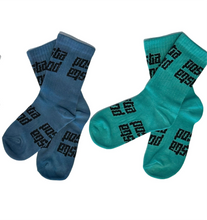 Load image into Gallery viewer, French Vanilla &quot;Tetris&quot; Kids Sport Socks.