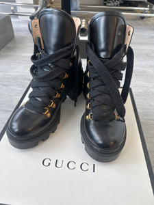 Gucci Sylvie Web Boots 8