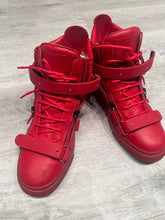 Load image into Gallery viewer, Giuseppe Zanotti Men’s Red Leather London Sneakers