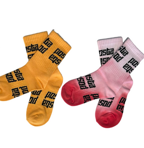 French Vanilla "Tetris" Kids Sport Socks.