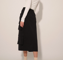 Load image into Gallery viewer, &quot;Betty&quot; Cargo Pocket Midi Skirt