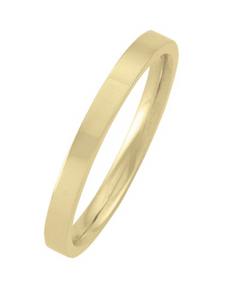 Minimalist 14K Yellow Gold Band